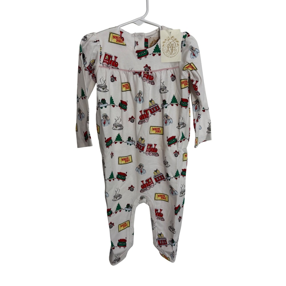 Beaufort Bonnet Company TBBC Express Penny Playsuit Pink 18-24M Christmas Romper